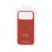 Чехол Силиконовый Magsafe iPhone 17 Pro (С анимацией) (С кнопкой) (Темно-оранжевый)#2154449