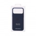 Чехол Силиконовый Magsafe iPhone 17 Pro (С анимацией) (С кнопкой) (Темно-синий)#2154496