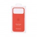 Чехол Силиконовый Magsafe iPhone 17 Pro Max (С анимацией) (С кнопкой) (Оранжевый)#2154498