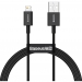 Кабель Baseus Superior Series (Быстрая зарядка) (USB - Lightning) (2.4A) (2m) (Черный)#2149799