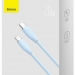 Кабель Baseus Jelly Liquid Silica Gel (Быстрая зарядка) (USB-C / Lightning) (20W) (2m) (Синий)#2151708