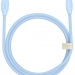 Кабель Baseus Jelly Liquid Silica Gel (Быстрая зарядка) (USB-C / Lightning) (20W) (2m) (Синий)#2151709