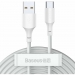 Кабель Baseus Simple Wisdom Data Kit (USB A / USB-C) 5A (2PCS/Set）(1.5m) (Белый)#2149797
