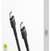 Кабель Baseus Cafule (USB-C / USB-С) PD2.0 60W flash charging  (20V 3A) (1m) (Красный/Черный)#2149777