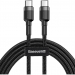 Кабель Baseus Cafule (USB-C / USB-С) PD2.0 60W flash charging  (20V 3A) (1m) (Красный/Черный)#2149778
