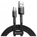 Кабель Baseus cafule USB For Micro (2.4A) (0.5m) (Серый/Черный)#2180217
