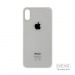 Задняя крышка (стекло) Широкий вырез iPhone X (Silver)#2167874