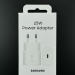 Сетевой адаптер Samsung 25W USB-C (Белый) Service Pack 100% Оригинал#2149707