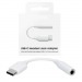 Адаптер Samsung USB-C / выход 3 , 5 мм для наушников (Белый)#2151179