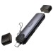 Кард-ридер Hoco HB56B Victory Type-C/iP 3-in-1 (metal grey) (243874)#2151308