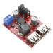 Модули питания NONAME LM2596S Модуль HW-412 Step-Down DC-DCпреобразователь Uвх=6-40В Uвых=5В Imax=3А с 2-мя гнездами USB типA#2151943