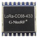 Модули беспроводные, радио G-NiceRF LLCC68 Модуль LoRa-CC68-433цифрового трансивера LoRa с SPI интерфейсом F=433МГц U=3,3В 22dBm(160мВт)#2153432