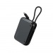 Внешний аккумулятор MangoTek CP01C (10000mAh) (30W) (Встроенный кабель USB-C) (Black)#2154278
