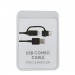 Кабель USB Combo Cable Type-C / Micro USB 1,5M Оригинал (Черный)#2154894