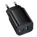 Адаптер Сетевой Borofone BAS83A Star USB/Type-C 20W (black) (243912)#2160938