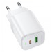 Адаптер Сетевой Borofone BAS83A Star USB/Type-C 20W (white) (243913)#2160932