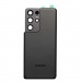 Задняя крышка Samsung Galaxy S21 Ultra (G998) (Черный) (Со стеклом камеры) Premium#2167895
