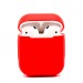 Чехол для APPLE Airpods 2 (силикон, матовый, красный)#2162692
