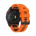 Ремешок для Garmin Fenix 7x Pro 26mm (силикон, оранжевый)#2157103