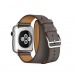 Ремешок для Apple Watch 38mm/40mm/41mm (экокожа, серый (DoubleWave))#2157015