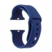 Ремешок для Apple Watch 42mm/44mm/45mm/49mm (силикон, синий),размер M/L#2156955