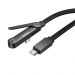 Кабель USB-C Hoco U150 60W  Type-C/Type-C 1м черный#2157180