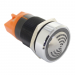 Индикаторы на панель LANBOO LBFMQ Индикатор на панельLB22FM-Q/R24V/N/J(L) красный 24В с зуммером (22мм) хромированный#2157967