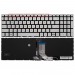 Клавиатура для HP Pavilion 15-eh серебряная с подсветкой (версия 2)#2158841