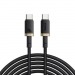 Кабель Baseus Dura 240W (Быстрая зарядка) (USB C - USB C) (1m) (Gold Black)#2160157