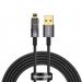 Кабель Baseus Explorer с автовыключением 2.4A (Быстрая зарядка) (USB A - Lightning) (1m) (Black)#2160158