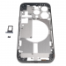 Средняя часть корпуса для iPhone 15 Pro (черный), ориг#2162504
