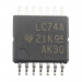 Логические микросхемы TI SN74LVC74APW (TSSOP-14) D-триггер2-канала#2163495