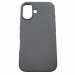 Задняя накладка для iPhone 16 (противоударная, кевларовая, поддержкаMagSafe, защита от отпечатков пальцев), черный (Full Case)) Wlons#2163668