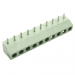 Винтовые клеммники KAIFENG KF396R-3.96-10P-1G (Зеленый) Винтовойклеммник на плату угловой 10 конт. шаг 3,96мм 130В 10А#2171374