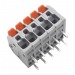 Зажимные клеммники NONAME PCT-115D Клемма зажимная 250В 32А0,2-4 кв.мм на плату (оранжевый)#2171549