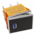 Клавишные переключатели LANBOO LBCX ПереключательLBCX2822/H222/B220V/N65(L) черный с индикатором 220В ON-OFF DPDT250В 20А (синий) хромированный#2171682