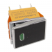 Клавишные переключатели LANBOO LBCX ПереключательLBCX2822/H222/G220V/N65(L) черный с индикатором 220В ON-OFF DPDT250В 20А (зеленый) хромированный#2171681