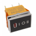 Клавишные переключатели LANBOO LBCX ПереключательLBCX2822/H403/R220V/N65(L) черный с индикатором 220В ON-OFF-ONDPDT 250В 20А (красный) хромированный#2171675