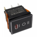 Клавишные переключатели LANBOO LBCX ПереключательLBCX2822/H403/R220V/PC65(L) черный с индикатором 220В ON-OFF-ONDPDT 250В 20А (красный) пластик#2171674