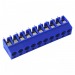 Винтовые клеммники KAIFENG KF300V-5.0-10P-1B (Синий) Винтовойклеммник на плату 10 конт. шаг 5мм 250В 24А#2170942