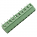 Разъемные клеммники KAIFENG KF124-3.81-10P-1G (Зеленый) Винтовойклеммник на плату 10 конт. шаг 3,81мм 130В 10А#2169434
