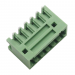 Разъемные клеммники KAIFENG KF12EZR-2.54-06P-1G (Зеленый)Разъемный клеммник на плату угловой 6 конт. шаг 2,54мм 130В 10А#2169450