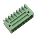 Разъемные клеммники KAIFENG KF12EZR-2.54-08P-1G (Зеленый)Разъемный клеммник на плату угловой 8 конт. шаг 2,54мм 130В 10А#2169449