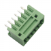 Разъемные клеммники KAIFENG KF12EZV-2.54-06P-1G (Зеленый)Разъемный клеммник на плату 6 конт. шаг 2,54мм 130В 10А#2169443