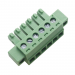 Разъемные клеммники KAIFENG KF2EDGM-Y-3.81-06P-1G (Зеленый)Разъемный клеммник на кабель 6 конт. шаг 3,81мм 250В 7А#2169485