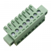Разъемные клеммники KAIFENG KF2EDGM-Y-3.81-08P-1G (Зеленый)Разъемный клеммник на кабель 8 конт. шаг 3,81мм 250В 7А#2169484