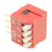 DIP-переключатели CONNFLY DS1040-04RT (Красный) DIP переключатель4 поз. угловой 24В 0,1А#2170581