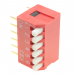 DIP-переключатели CONNFLY DS1040-06RT (Красный) DIP переключатель6 поз. угловой 24В 0,1А#2170576