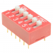 DIP-переключатели KAIFENG KF1001-06P-R0-GS (Красный) DIPпереключатель 6 поз. 24В 0,025А#2170640