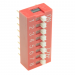DIP-переключатели KAIFENG KF1001-08P-R0-GS (Красный) DIPпереключатель 8 поз. 24В 0,025А#2170638